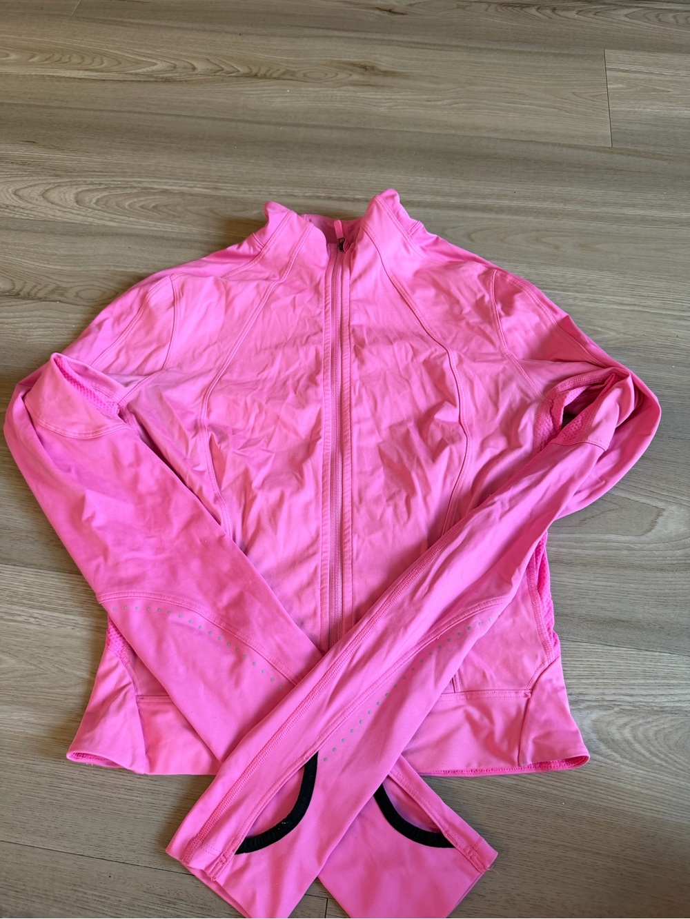 lululemon athletica Bright Pink Full-Zip Bomber Jacket
